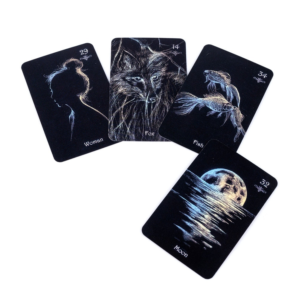 Newest clair de lenormand oracle cards Fate Divination Tarot Card Board Game With Online Guidebook For Adult Children Game