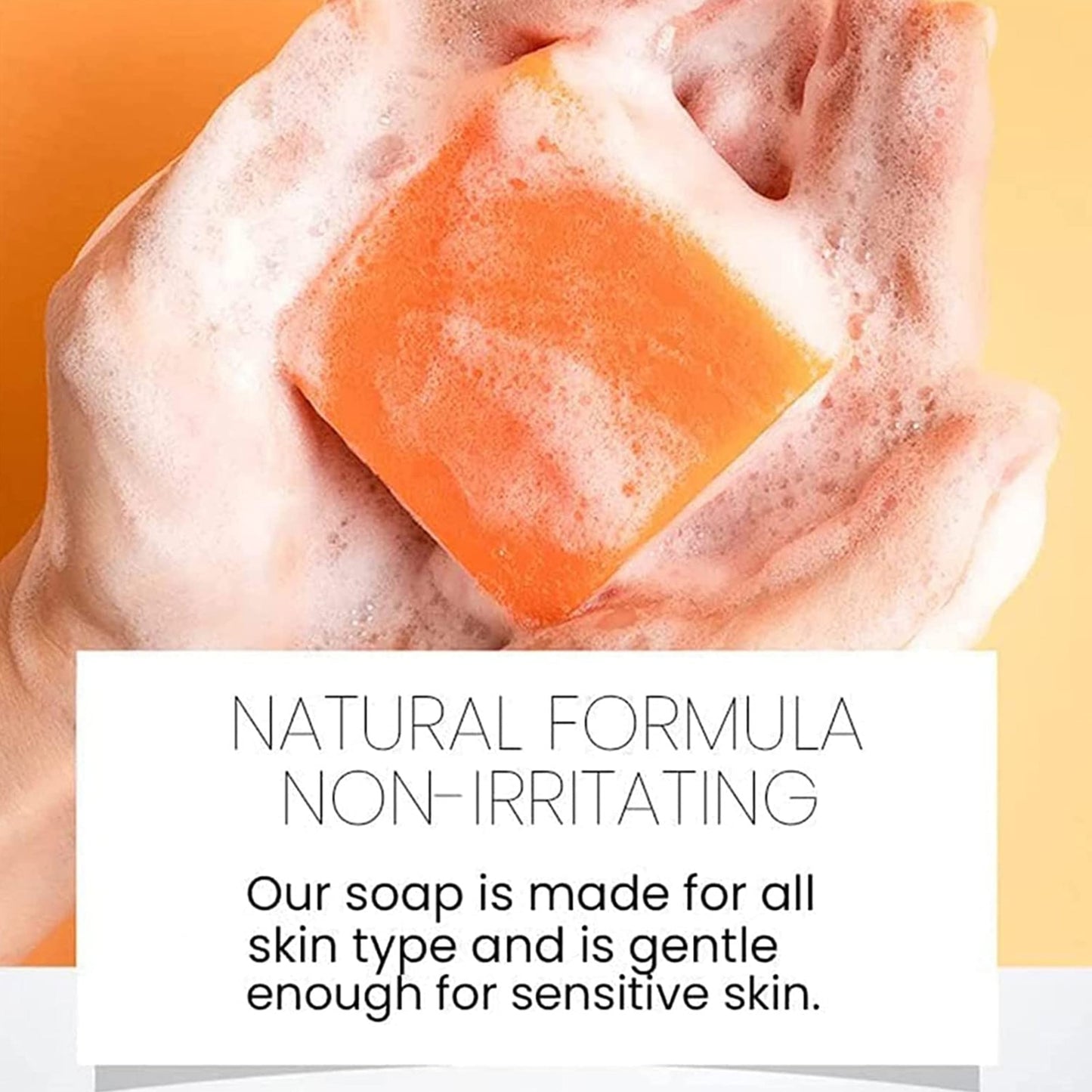 Tumeric Soap Face Cleansing Anti Acne Handmade Natural Herbal Ginger Whitening Remove Pimples Dark Spots Oil-Control Body Bath