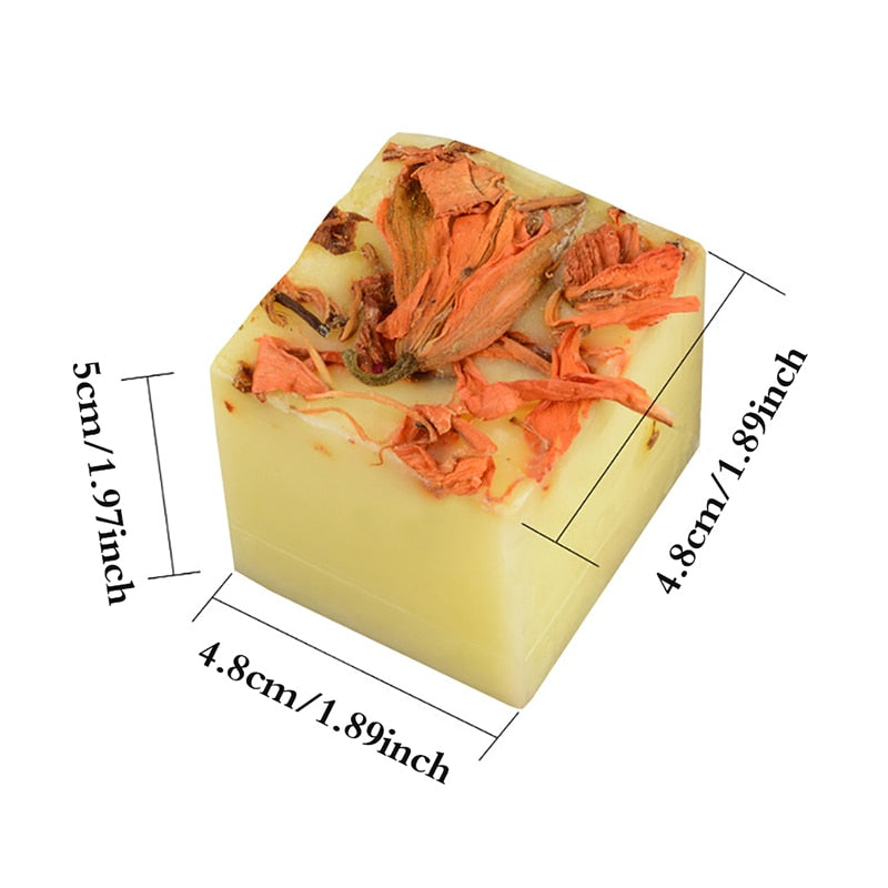 Dry Flower Essential Oil Soap Face Hand Nourishing Skin Care Cleansing Handmade Soap Bath Soap Natural Herbal Soap