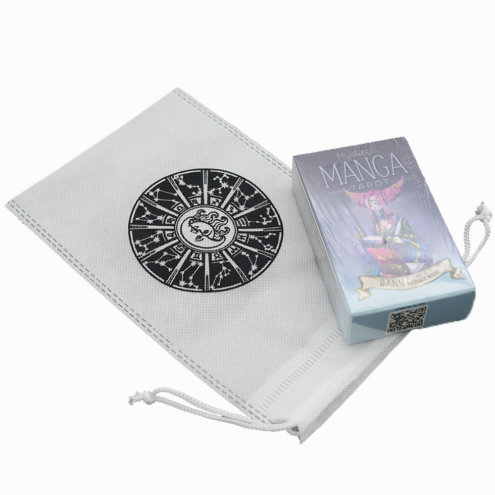 Tarot oracle card mysterious divination comics Tarot card female girl card game board game English playing cards with PDF guide