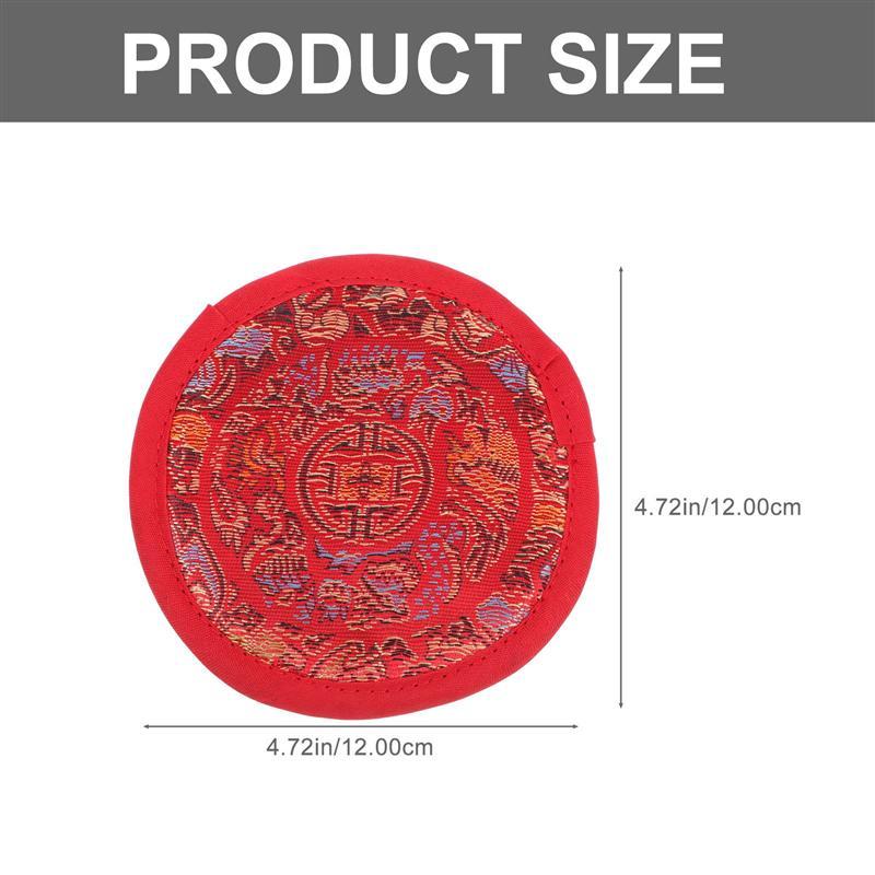 1pc Tibetan Meditation Singing Bowl Cushion Pillow Ritual Instruments Buddhist Sound Therapy Bowl Mallet Mat Handmade Carft