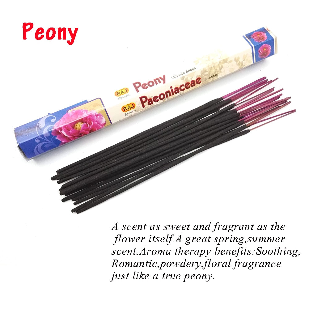 1 Box Incense Sticks White Sage Indian Flavor Incenses for Home Bedroom Meditation Yoga Fresh Air Scent Aroma Lavender Fragrance