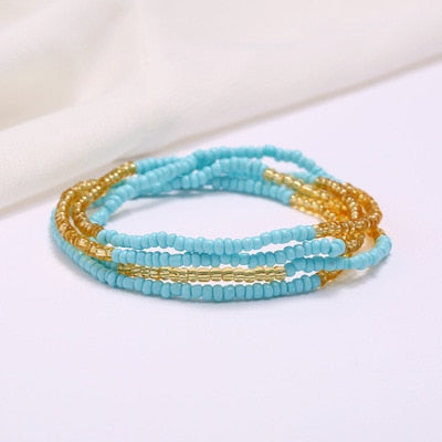 Fashion Crystal African Waist Beads for Women Chain Creative Beads Decor Waist Sex Body Jewelry Belly Chain Necklace Accessories
