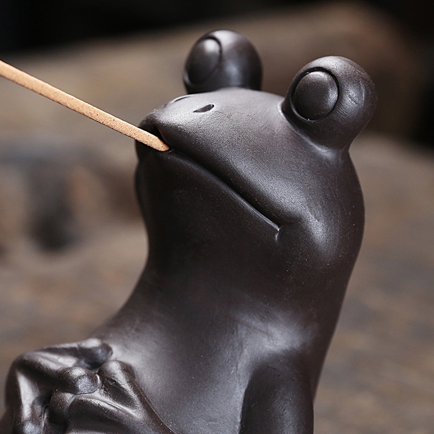 Frog Incense Stick Holder - Ceramic Insence Burner Ash Catcher, Incense Stand  Frog Ornament for Aromatherapy/Yoga