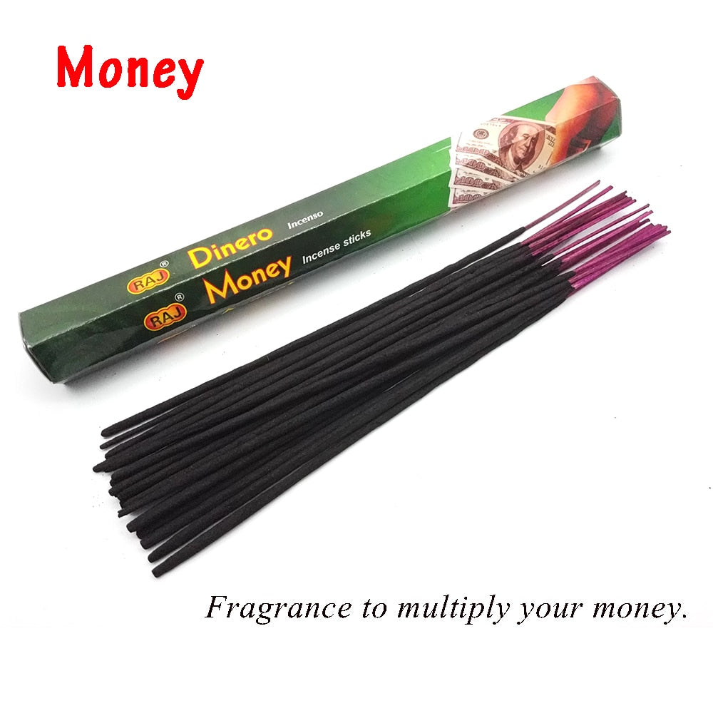 1 Box Incense Sticks White Sage Indian Flavor Incenses for Home Bedroom Meditation Yoga Fresh Air Scent Aroma Lavender Fragrance