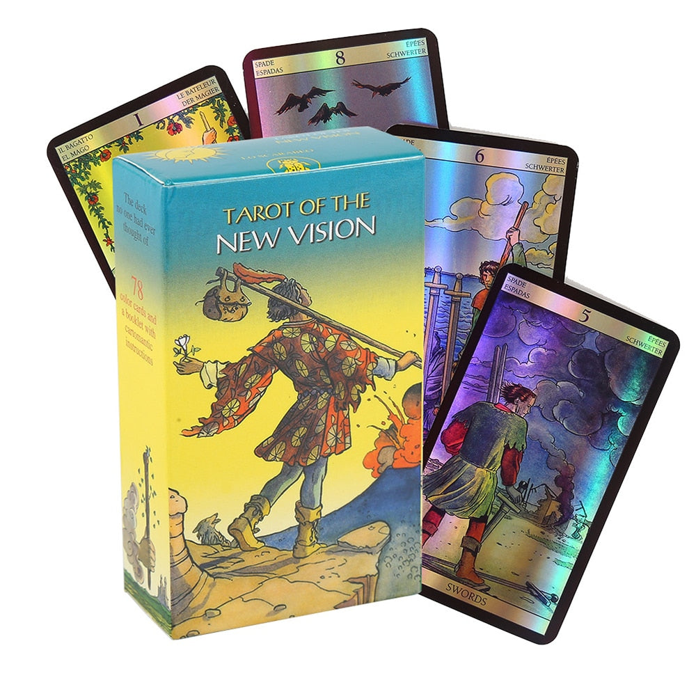 Tarot oracle card mysterious divination comics Tarot card female girl card game board game English playing cards with PDF guide