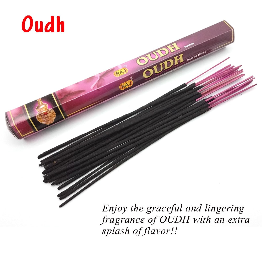 1 Box Incense Sticks White Sage Indian Flavor Incenses for Home Bedroom Meditation Yoga Fresh Air Scent Aroma Lavender Fragrance
