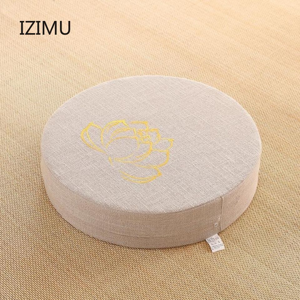IZIMU 40X6CM Yoga Meditate PEP Hard Texture Meditation Cushion Backrest Pillow Japanese Tatami Mat Removable and Washable