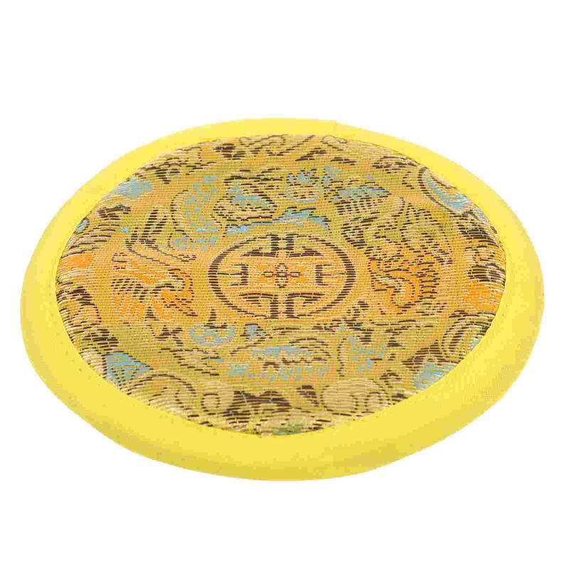1pc Tibetan Meditation Singing Bowl Cushion Pillow Ritual Instruments Buddhist Sound Therapy Bowl Mallet Mat Handmade Carft