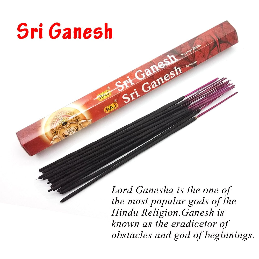 1 Box Incense Sticks White Sage Indian Flavor Incenses for Home Bedroom Meditation Yoga Fresh Air Scent Aroma Lavender Fragrance