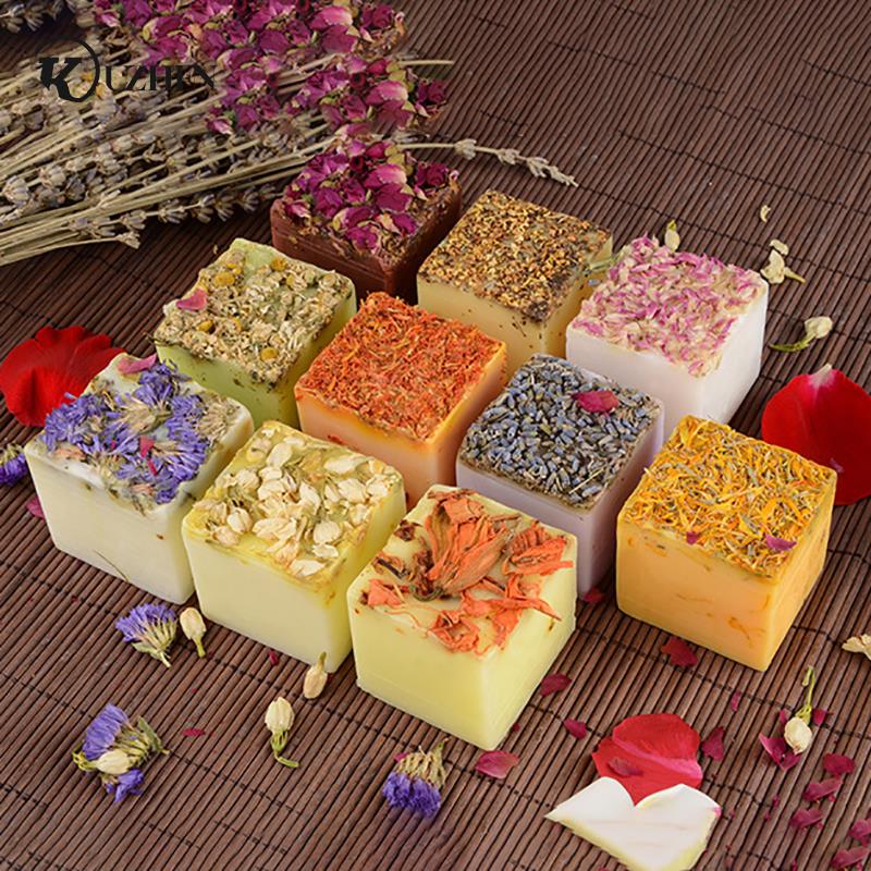 Dry Flower Essential Oil Soap Face Hand Nourishing Skin Care Cleansing Handmade Soap Bath Soap Natural Herbal Soap
