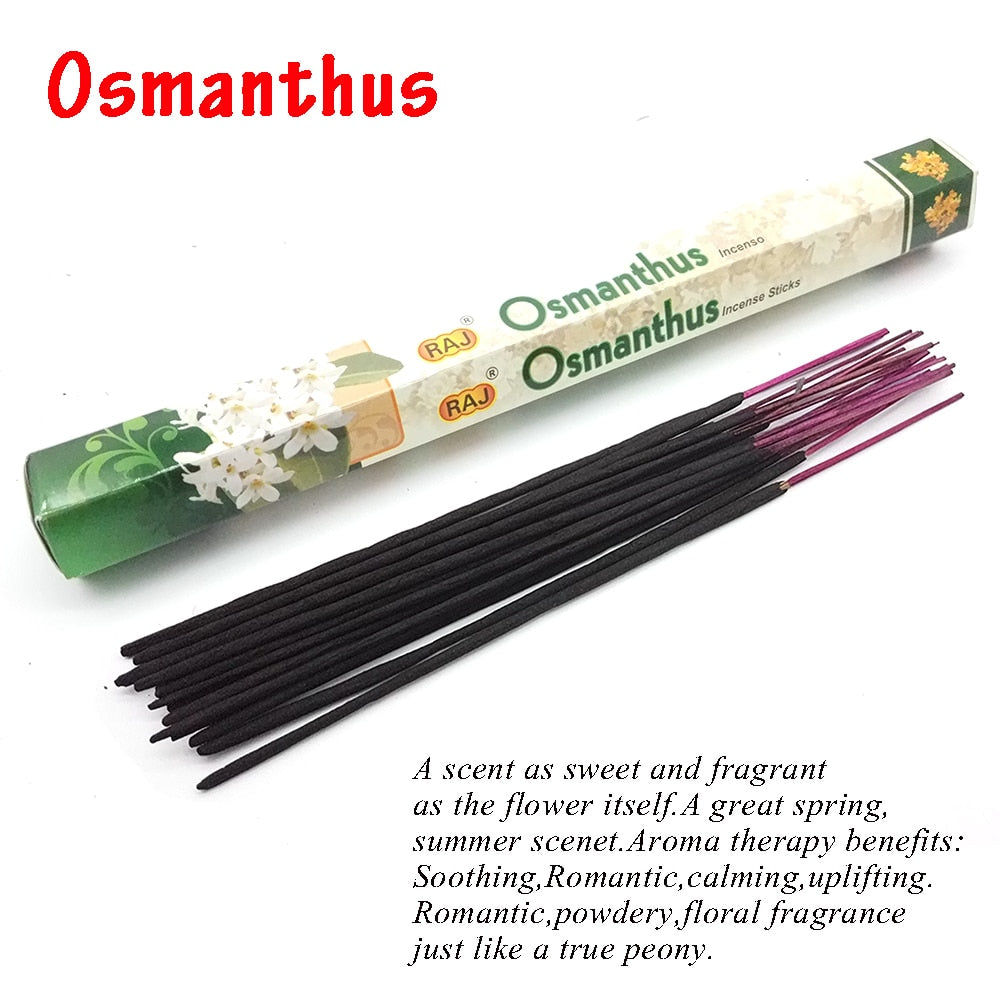 1 Box Incense Sticks White Sage Indian Flavor Incenses for Home Bedroom Meditation Yoga Fresh Air Scent Aroma Lavender Fragrance