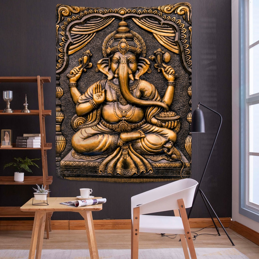 Indian gods, Hinduism, vertical frame, beauty, greeting cards, spirituality, art, traditional Bohemian Hippie wall decoration