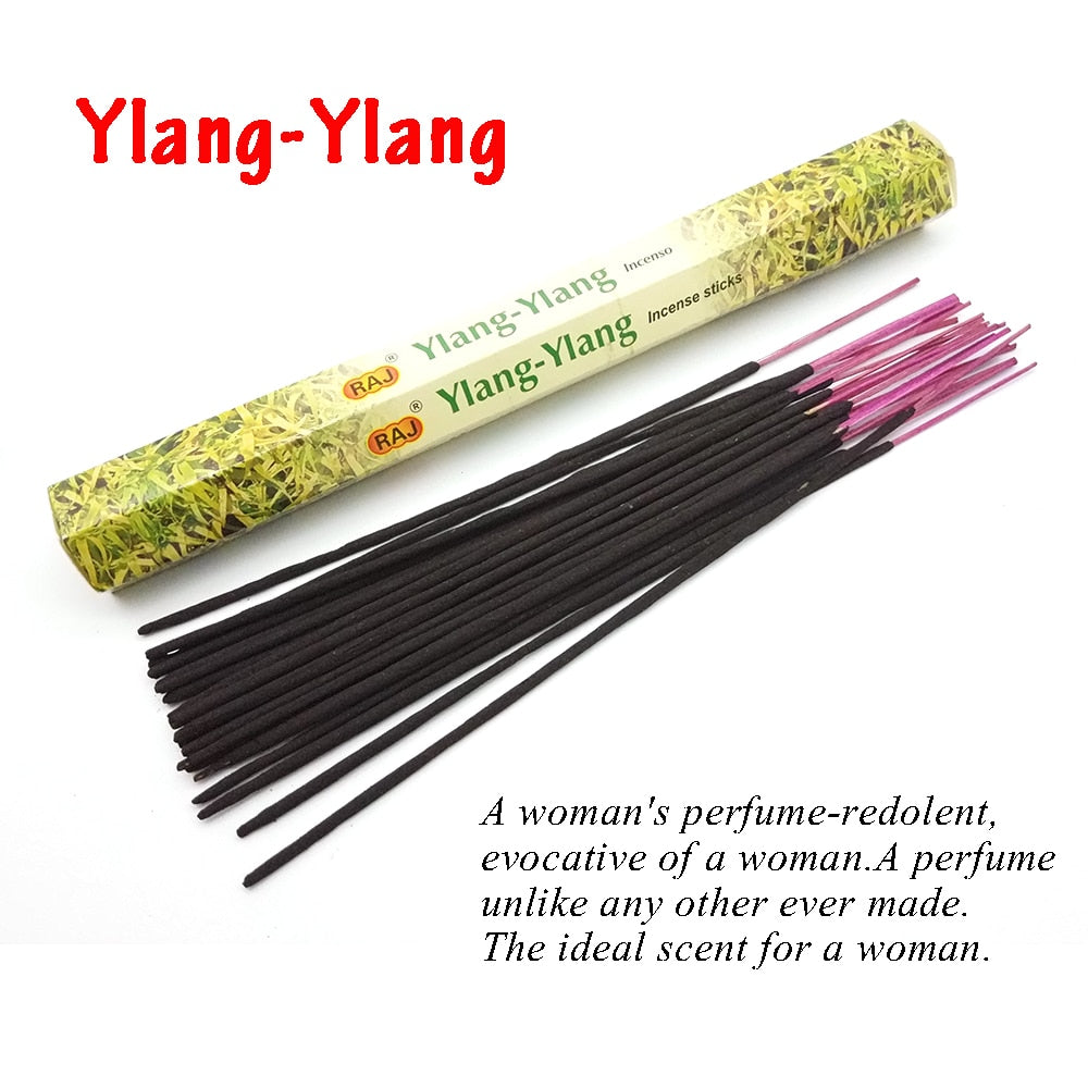 1 Box Incense Sticks White Sage Indian Flavor Incenses for Home Bedroom Meditation Yoga Fresh Air Scent Aroma Lavender Fragrance